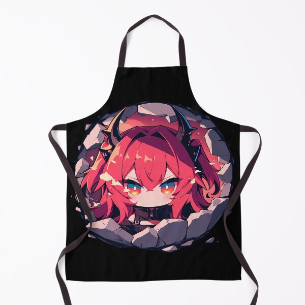 Item preview, Prelude Dawn Surtr Peeking Through Wall Arknights Game Girl Kawaii designed and sold by TorbenKuhano.