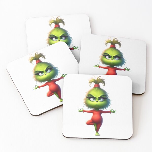 Item preview, Grinch Christmas Yoga Funny designed and sold by Aloelora.