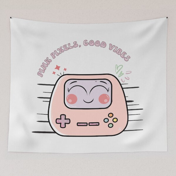 Item preview, Pink Pixel Console – Retro Kawaii Gaming Vibes designed and sold by ForcePrint.