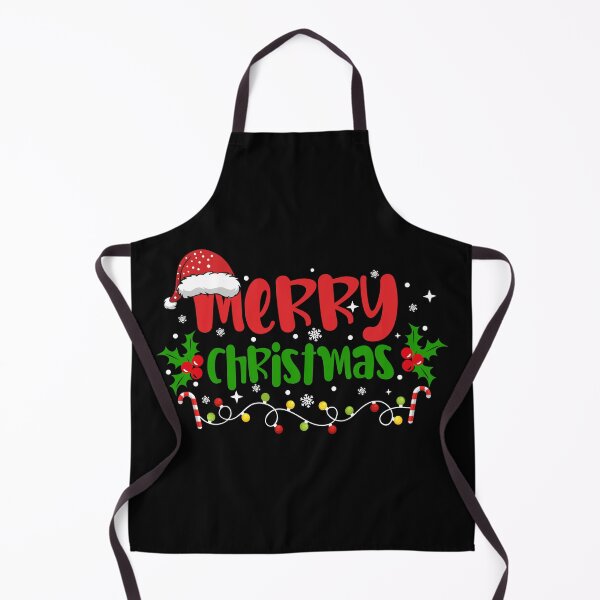 Item preview, Merry Christmas Festive Typography – Holiday Lights & Santa Hat Design designed and sold by MoDesignInk48.