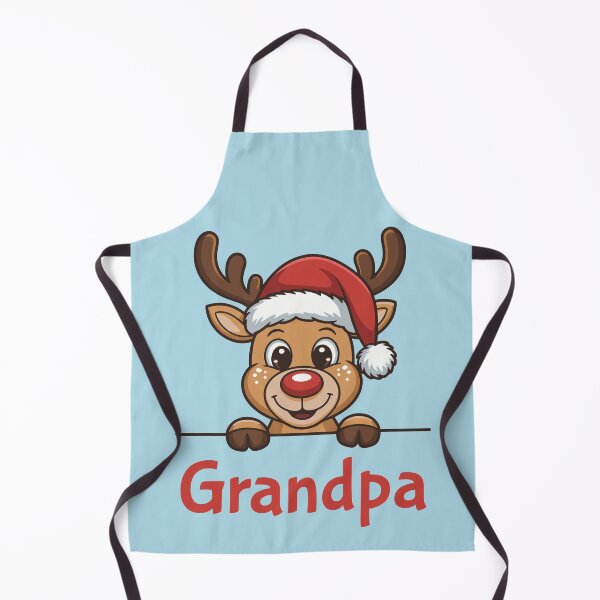 Artikelvorschau, Niedliches Rentier-Motiv mit Weihnachtsmannmütze für Opa | Personalisierte Geschenkidee für Weihnachten entworfen und verkauft von 89BLACK.