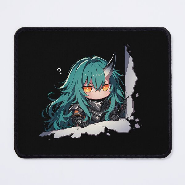 Item preview, Prelude Dawn Hoshiguma Peeking Through Wall Arknights Game Girl Kawaii designed and sold by TorbenKuhano.