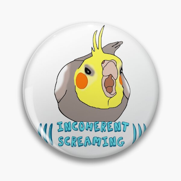 Item preview, ((( incoherent screaming ))) -  cockatiel designed and sold by FandomizedRose.