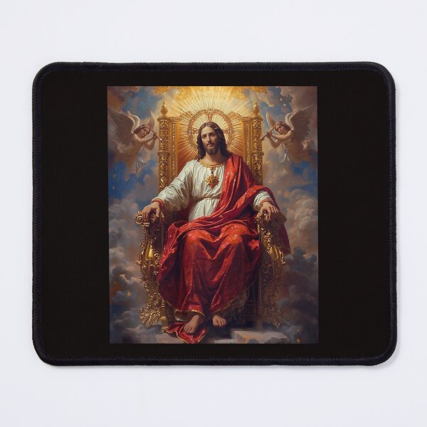 Item preview, Jesus Is King Throne Bright Bold Spiritual Heavenly Scene designed and sold by torildorxop.