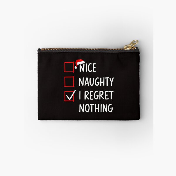 Item preview, Nice Naughty Regret Nothing Funny Bold Christmas Checklist designed and sold by torildorxop.