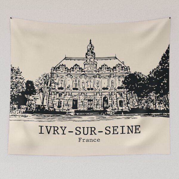 Artikelvorschau, Ivry-sur-Seine - Frankreich entworfen und verkauft von Lakeric Cityscapes.