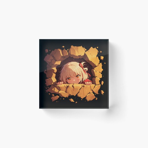 Item preview, Chisato Nishikigi Peeking Cute Girl Lycoris Recoil Anime designed and sold by TorbenKuhano.