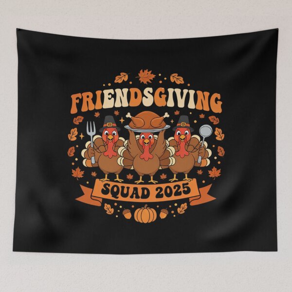 Item preview, Squad Turkey 90s Party Friendsgiving Humor Friends Thankful designed and sold by Daleburuling.