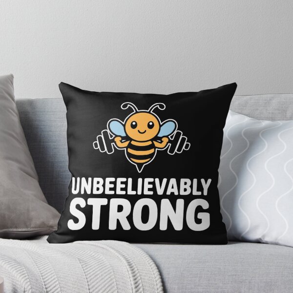 Item preview, Unbeelievably Strong! Funny Bee Gym Pun designed and sold by PMCreative.
