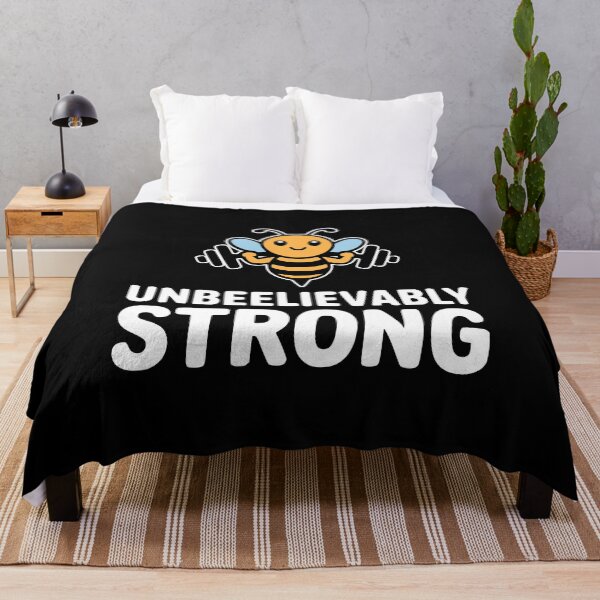 Item preview, Unbeelievably Strong! Funny Bee Gym Pun designed and sold by PMCreative.