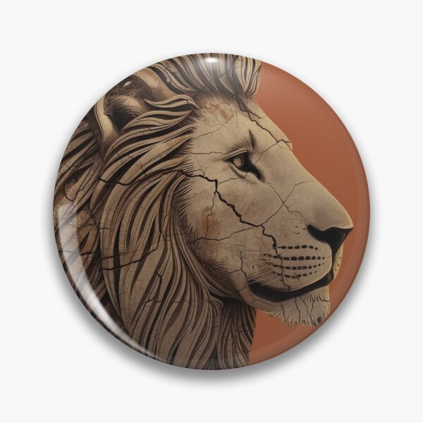 Item preview, Ancestral Lion Relief — Wild Energy Digital Art Print designed and sold by SavannaStrikes.