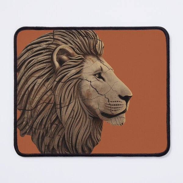 Item preview, Ancestral Lion Relief — Wild Energy Digital Art Print designed and sold by SavannaStrikes.