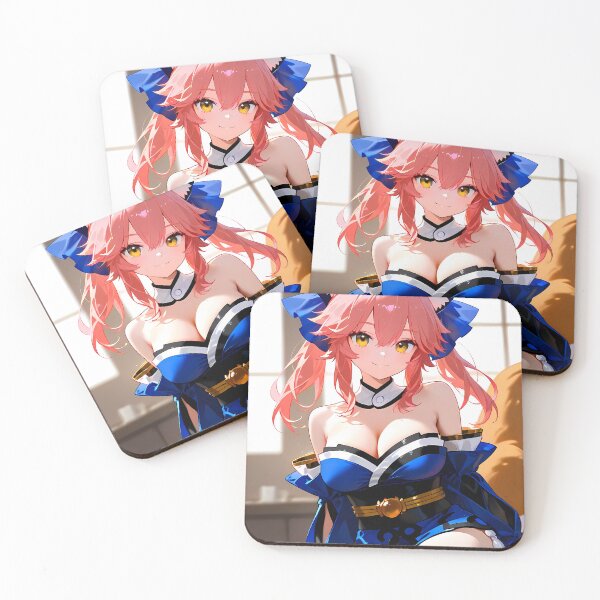 Item preview, Caster Radiant Blue Kimono Tamamo No Mae Fox Spirit Of Fate designed and sold by TorbenKuhano.