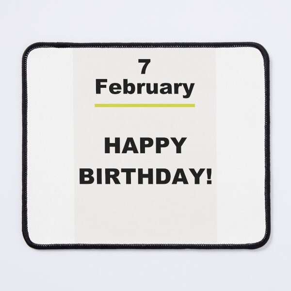 Item preview, Minimalist Happy Birthday Design — February 7 designed and sold by ariksworld.