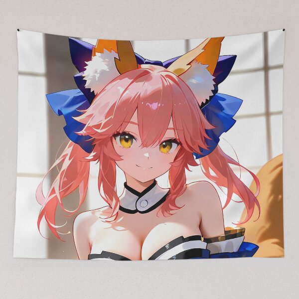 Item preview, Caster Radiant Blue Kimono Tamamo No Mae Fox Spirit Of Fate designed and sold by TorbenKuhano.