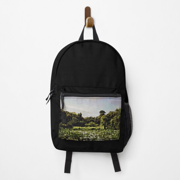 Item preview, Water lilies in the rainforest – Sri Lanka's quiet magic in Moku-Hanga style / Swiss Artwork Photography designed and sold by Raphael Wolf.