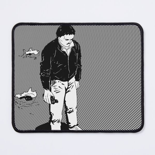 Item preview, Ryu (Akira) | Monochrome Illustration: Man Looking Down, Casual Clothes, Cinematic Ambiance designed and sold by Keltoi-art.
