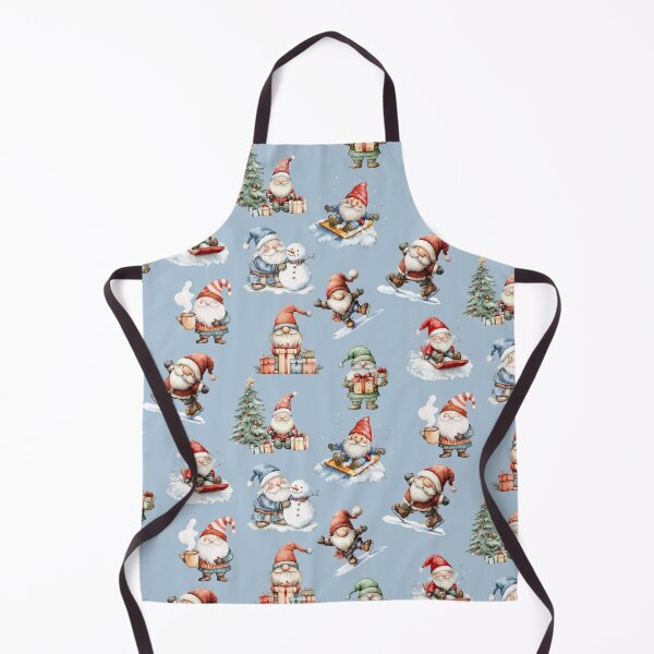 Item preview, Christmas Gnomes on Blue designed and sold by Abizola.