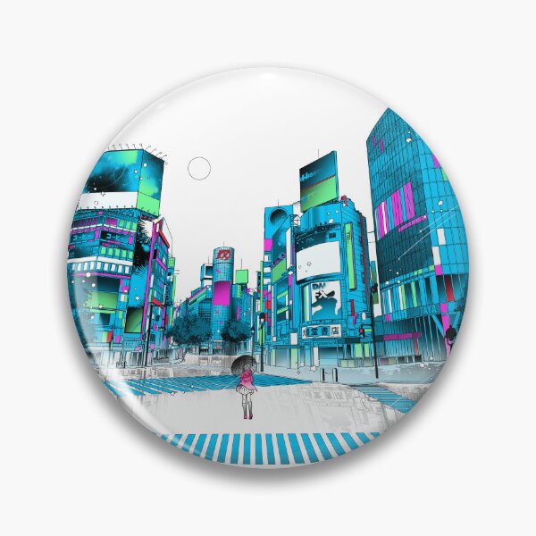 Item preview, Anime Girl Shibuya Scramble Crossing Colour designed and sold by Luminiji.