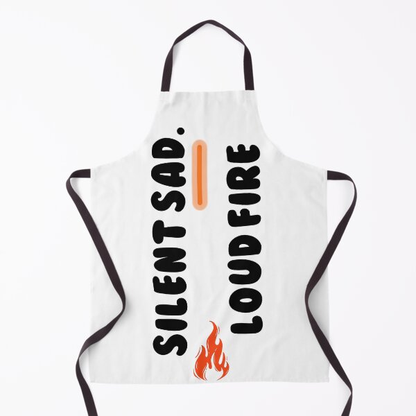 Artikelvorschau, Stille Traurigkeit Lautes Feuer – Minimalistisches emotionales Feuer-Zitat-T-Shirt entworfen und verkauft von uvthread.