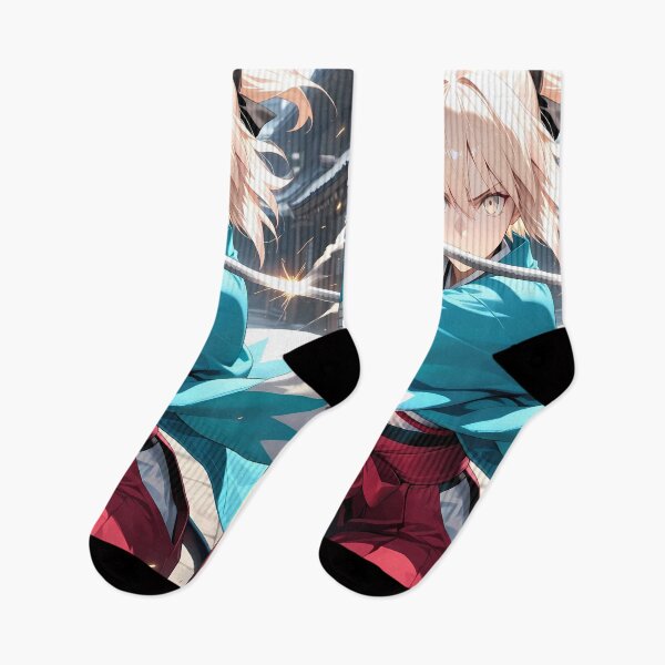 Item preview, Sakura Saber Dynamic Okita Souji Fate Grand Order Spark Battle Samurai Anime Girl Waifu Intensity designed and sold by TorbenKuhano.