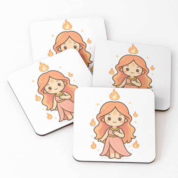 Item preview, Kaelia – Kawaii Flame Goddess of Will and Power | CutiVerse designed and sold by CutiVerse.