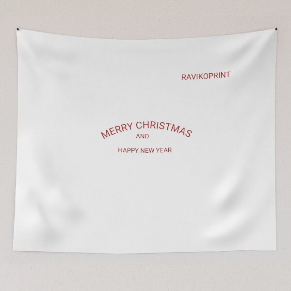 Item preview, Merry Christmas Logo – Festive Holiday Design by RavikoPrints | Christmas Gifts & Decorations designed and sold by RavikoPrints.