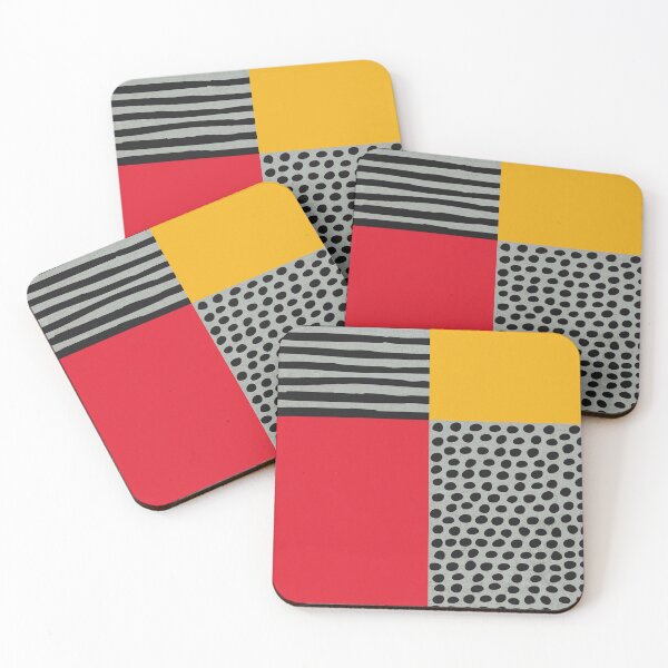Item preview, Scandi Art: Abstract Geometry Red Orange designed and sold by Petra Lang.