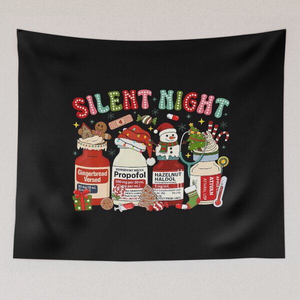 Item preview, Groovy Silent Christmas Night Icu Intensive Care Unit Nurse designed and sold by TamaraIrma.