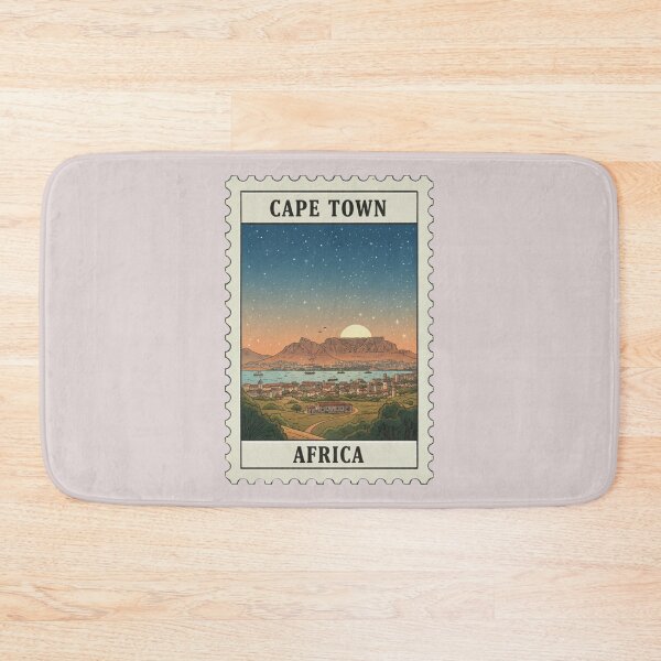 Item preview, Vintage South Africa Vintage Travel Stamp Illustration designed and sold by allaboutstamps.