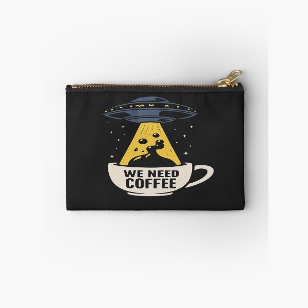 Item preview, We Need Coffee UFO Design – Funny Alien Space Illustration for Coffee Lovers & Sci-Fi Fans designed and sold by Bright Nest Studio.