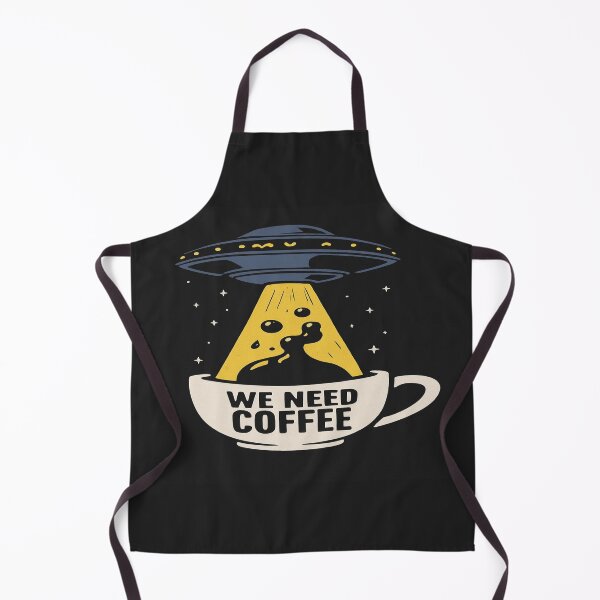 Item preview, We Need Coffee UFO Design – Funny Alien Space Illustration for Coffee Lovers & Sci-Fi Fans designed and sold by Bright Nest Studio.