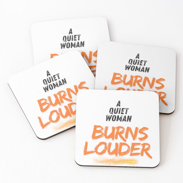 Item preview, A Quiet Woman Burns Louder – Powerful Women’s Fire Quote T-Shirt designed and sold by uvthread.