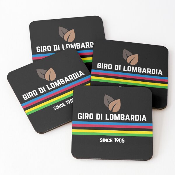 Item preview, Il Lombardia – Modern Minimalist Cycling Logo with Rainbow Stripe designed and sold by Mitica-Cycling.