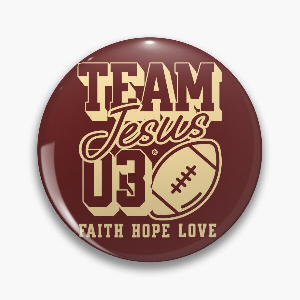 Item preview, Team Jesus football designed and sold by Yuzik.