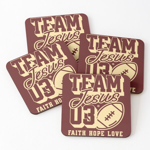Item preview, Team Jesus football designed and sold by Yuzik.