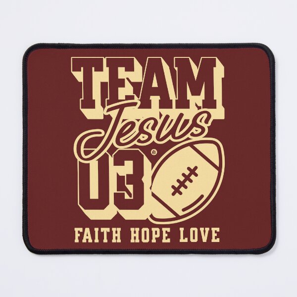 Item preview, Team Jesus football designed and sold by Yuzik.