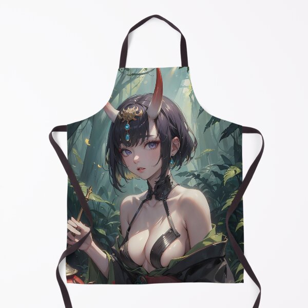 Item preview, Assassin Shuten Douji Fate Grand Order Anime Girl Waifu Oni Fantasy Forest Glow designed and sold by TorbenKuhano.