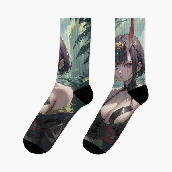 Item preview, Assassin Shuten Douji Fate Grand Order Anime Girl Waifu Oni Fantasy Forest Glow designed and sold by TorbenKuhano.
