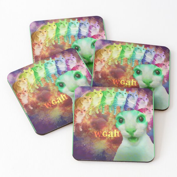 Item preview, woah, bodacious alien cat rainbow explosion in space!! designed and sold by SamG9.