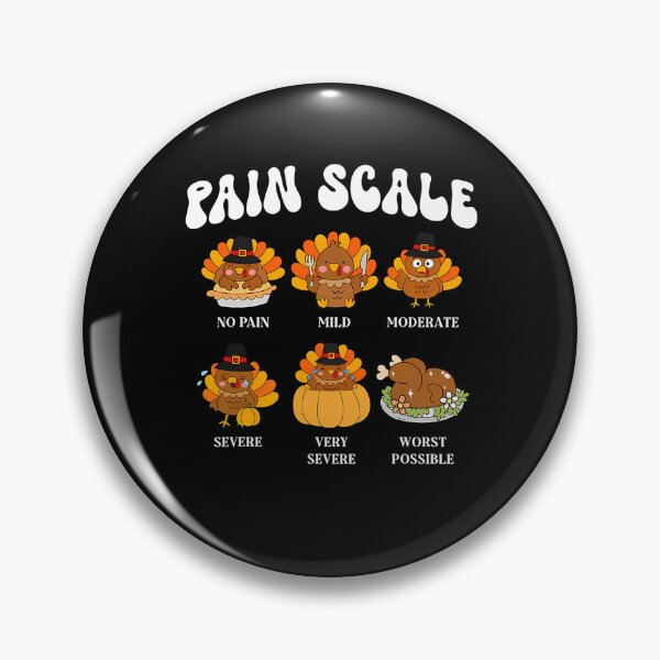 Item preview, Trauma Funny Pain Nurse Thanksgiving Vintage Turkey Scale Pain Assessment designed and sold by PAMELANUNZIO.