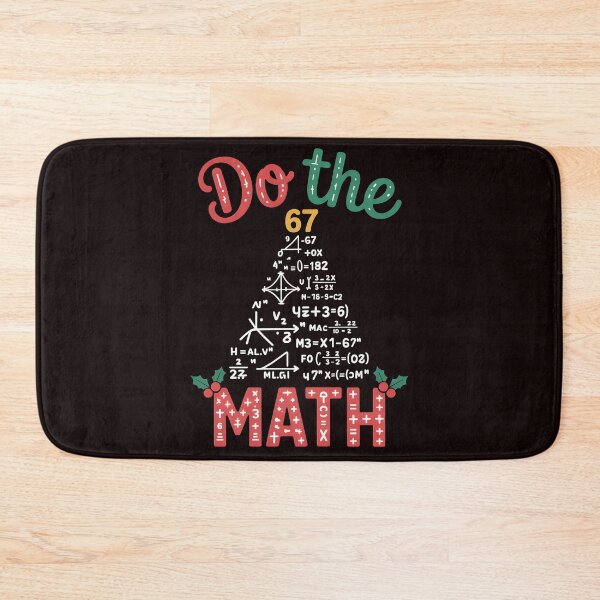 Item preview, Funny Holiday Math Joke – Do the Math 67 Meme Christmas designed and sold by Redgiant87x.