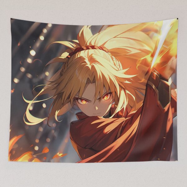 Item preview, Blazing Warrior Red Saber Mordred Fate Grand Order Anime Girl Waifu Fury designed and sold by TorbenKuhano.