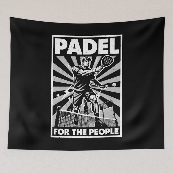 Item preview, Funny Padel Tennis For The People Vintage Propaganda Player designed and sold by GrandeDuc.
