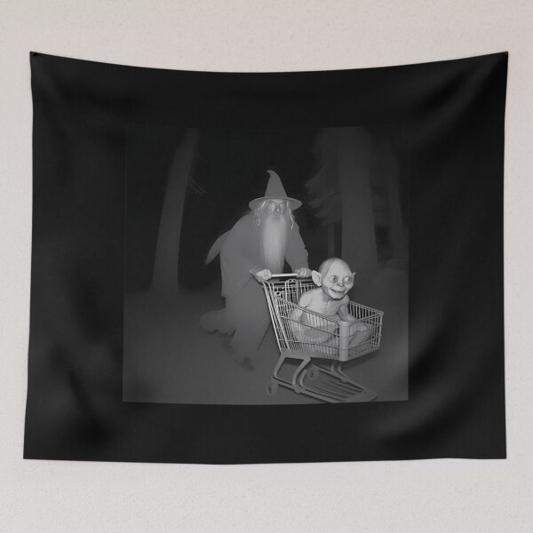 Item preview, Grey Wizard Pushing Gollum Meme   designed and sold by athle-enoode.