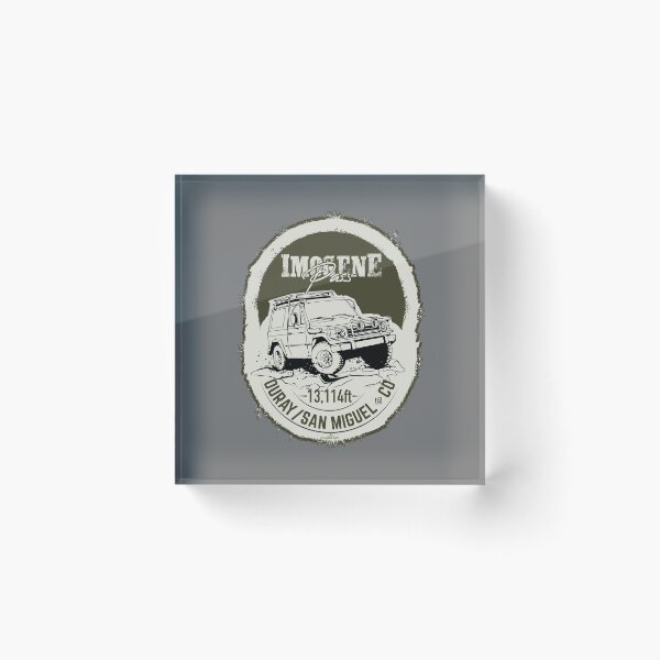 Item preview, Imogene Pass Colorado 4x4 Motorcycle Sticker T-Shirt 01 designed and sold by OuterShellUK.