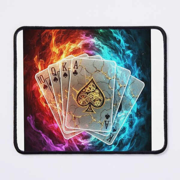 Item preview, Cracked Gold Cards Neon Burst designed and sold by Krfto.