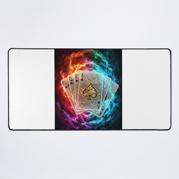 Item preview, Cracked Gold Cards Neon Burst designed and sold by Krfto.