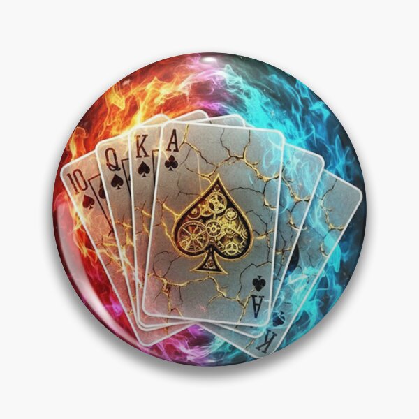 Item preview, Cracked Gold Cards Neon Burst designed and sold by Krfto.