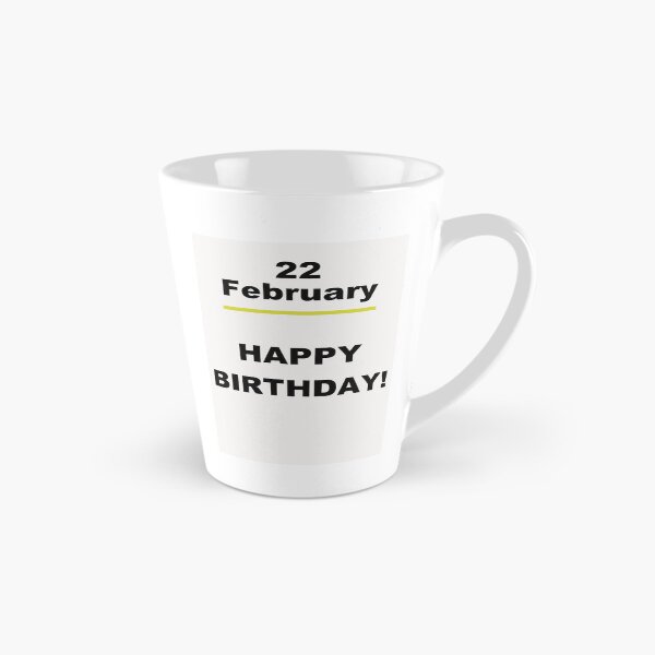 Item preview, Minimalist Happy Birthday Design — February 22 designed and sold by ariksworld.